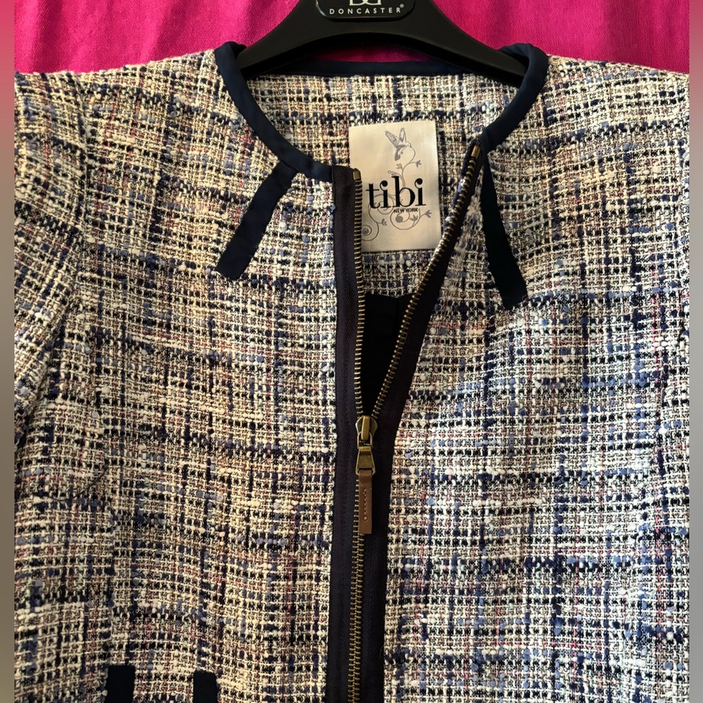 Vintage tibi Tweed Car Coat Size S - Picture 2 of 10